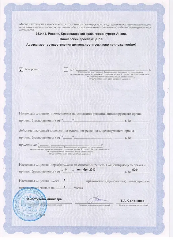 Детский оздоровительный лагерь Зори Анапы Безопасность и медицина фото #2